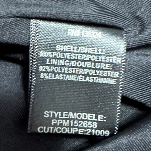 Halston Heritage Black Metallic Gold Halter Dress Womens XS Ruffle Hem Cocktail - Picture 5 of 9